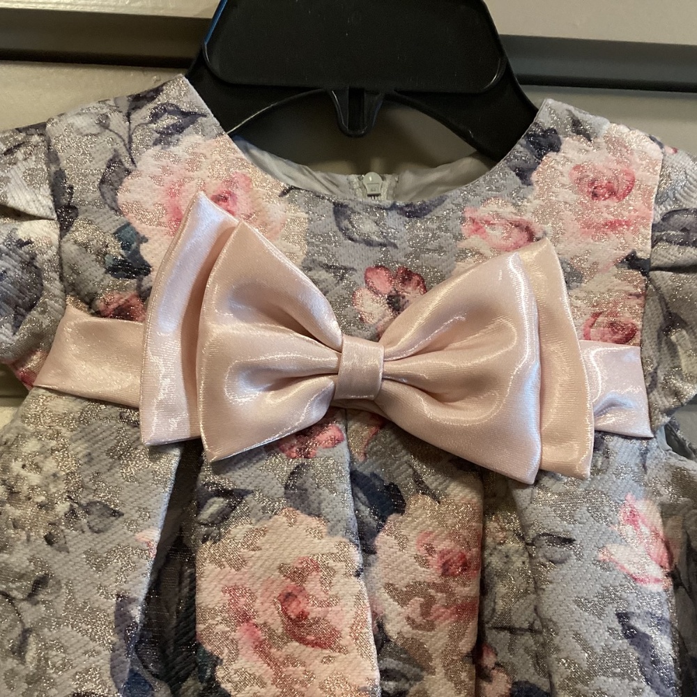 Bonnie Jean Bow Front Jacquard Dress (Baby) 24M - Picture 4 of 9